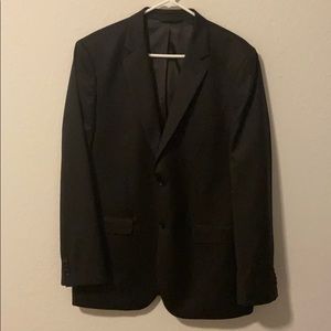 Jacket Suit 100% Wool in Black Mens 44